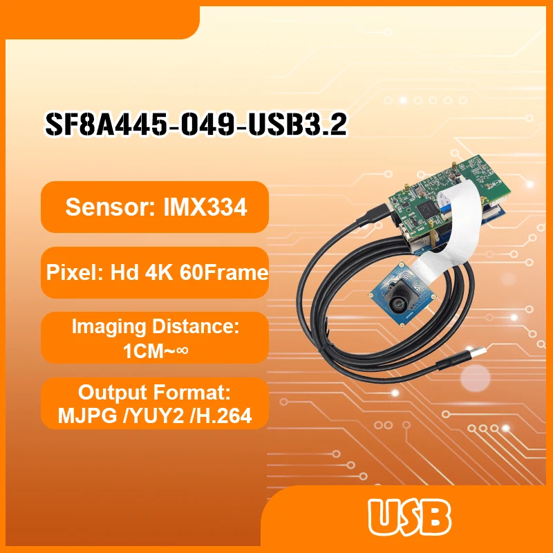 High Quality Text Recognition Wide Dynamic Range Hd 4k 60fps IMX334 CMOS Sensor USB Camera Sensor Module SDK WDR 4k Camera Board
