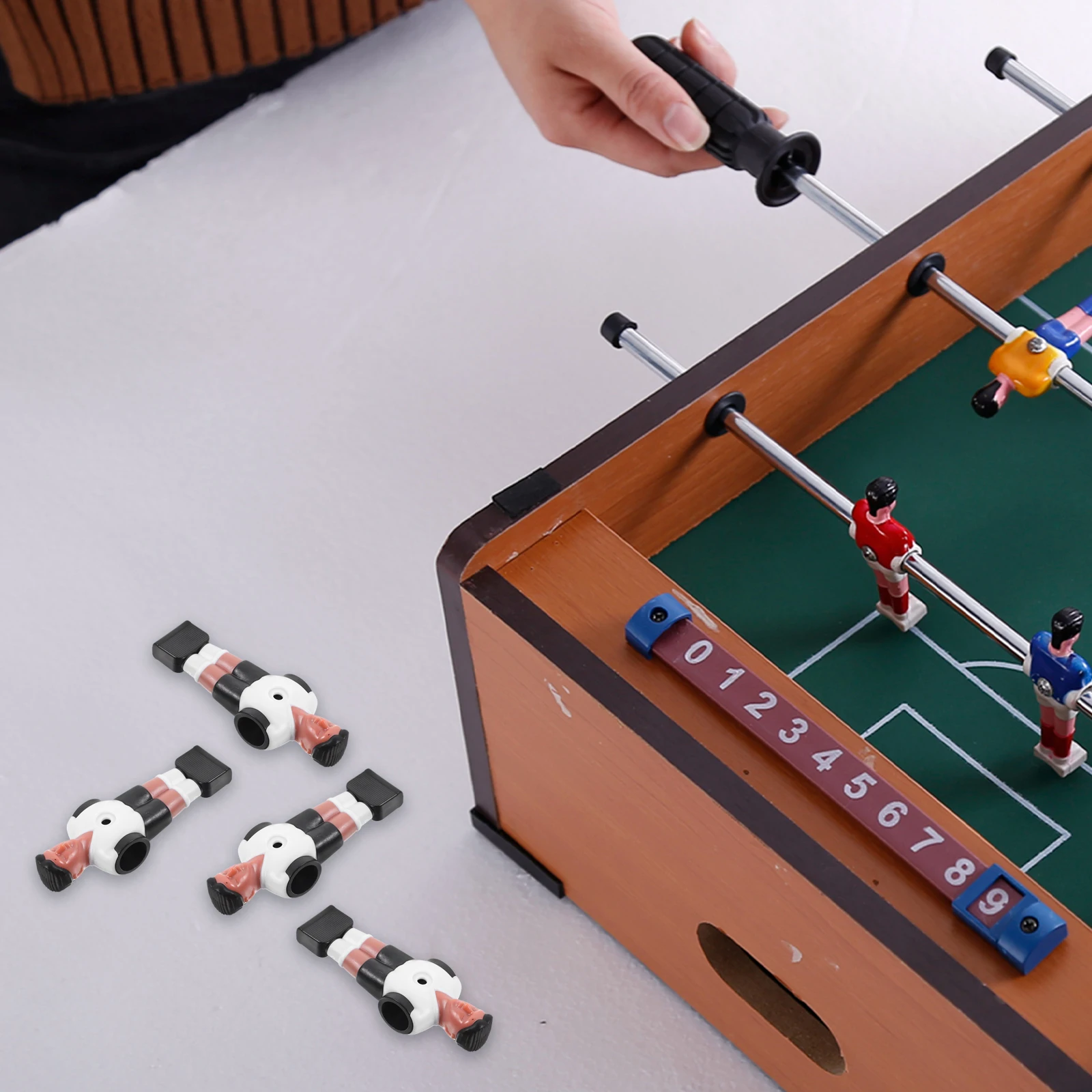 

10pcs Table Football Machine Accessories Desktop Foosball Parts Resin Players Replacement Wear-Resistant for Standard