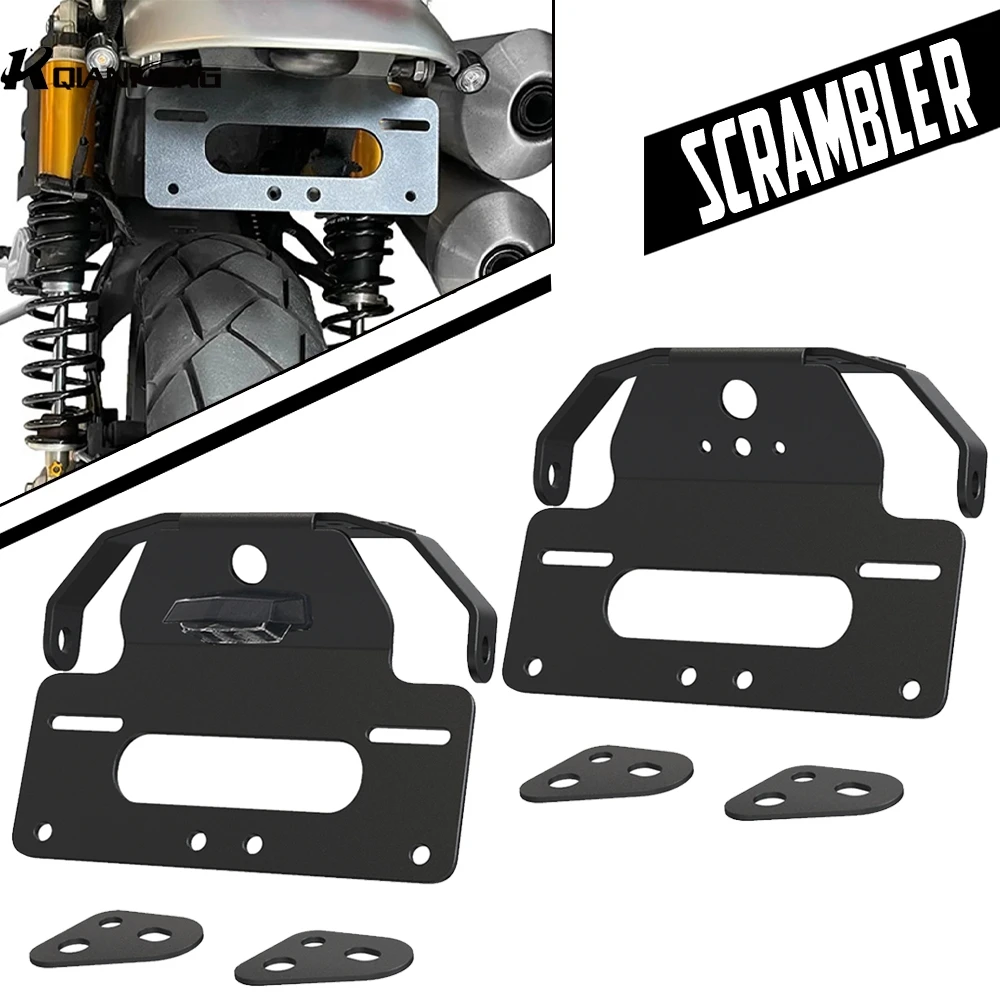

For Scrambler 1200 XE/XC/X 2019-2020 2021 2022 2023 2024 2025 License Plate Holder Bracket Rear Tail Tidy Fender Eliminator Kit