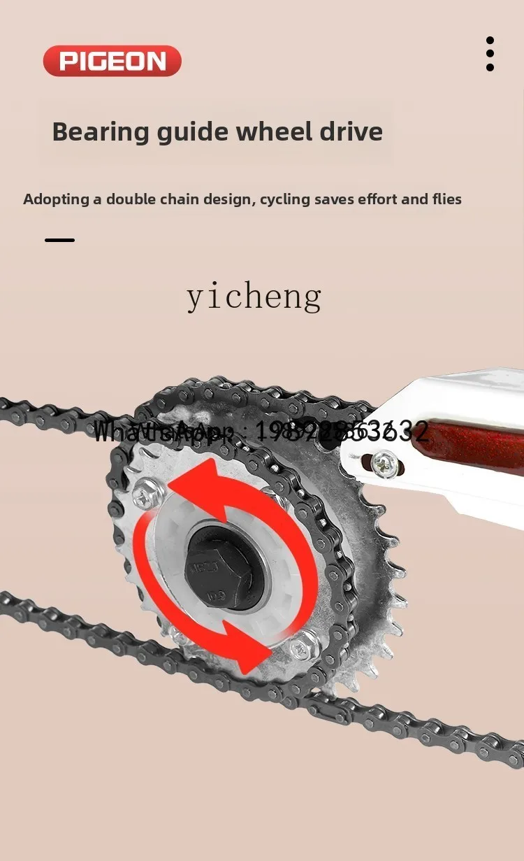 Skuter lansia ABB, sepeda roda tiga lansia, sepeda roda tiga dewasa, becak, kereta belanja santai