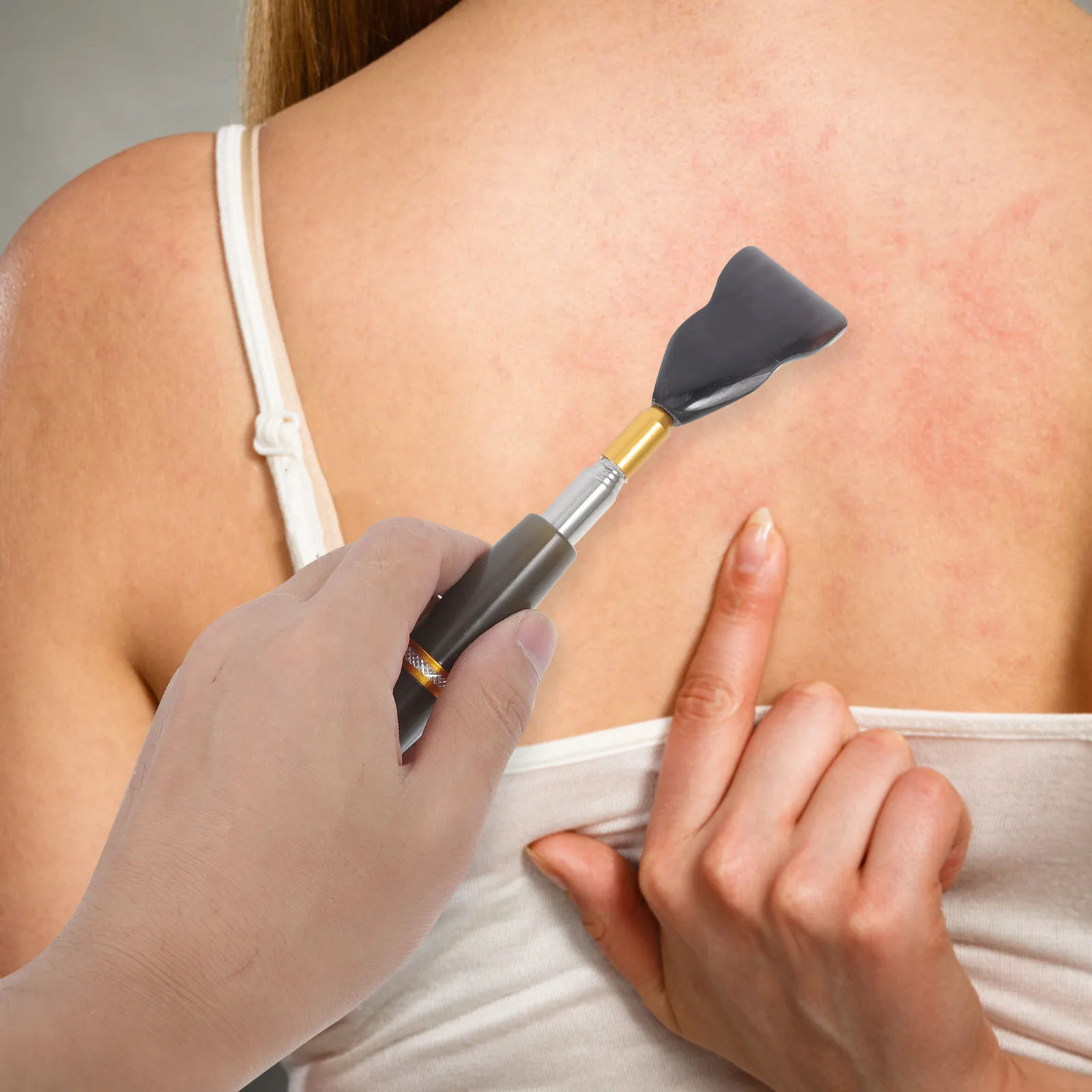 

1pc Telescoping Back Scratcher Stainless Steel Long Reach Retractable For Back Head Scalp Foot Massage Claw Scratch Stick