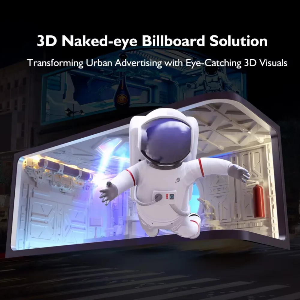 P3 P4 P6 P8 P10 Outdoor Waterproof Advertising Display Panel Glasses-Free 3D LED Billboard Screen For Events Buildings Malls