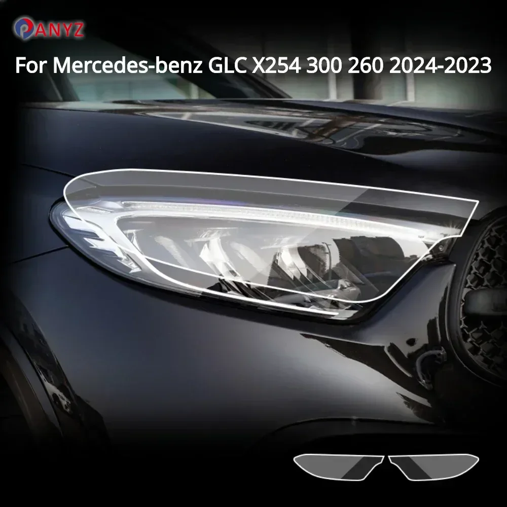 

For Mercedes-benz GLC X254 300 260 2024 2023 Accessories Exterior Headlight Anti-scratch TPU PPF Protective Anti-scratch film