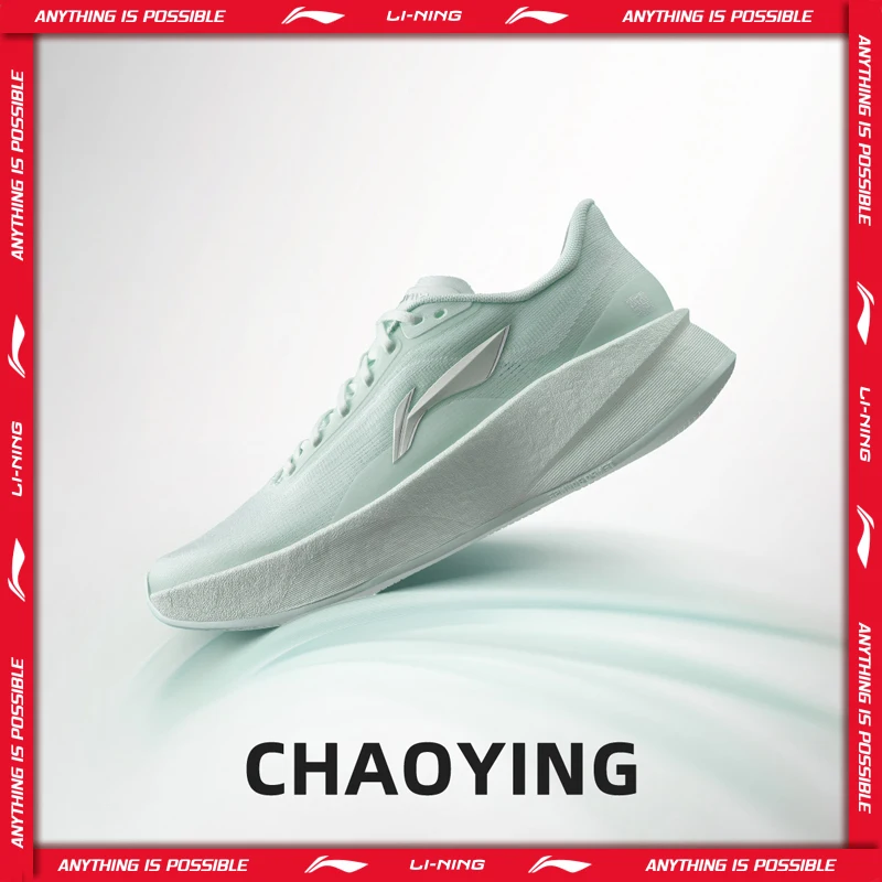 Li-Ning Women's CHAOYING Cushion Running Shoes BOOM Lightweight Rebound TEMPO BOUNSE Flexible LiNing Comfortable Sneaker ARBW008