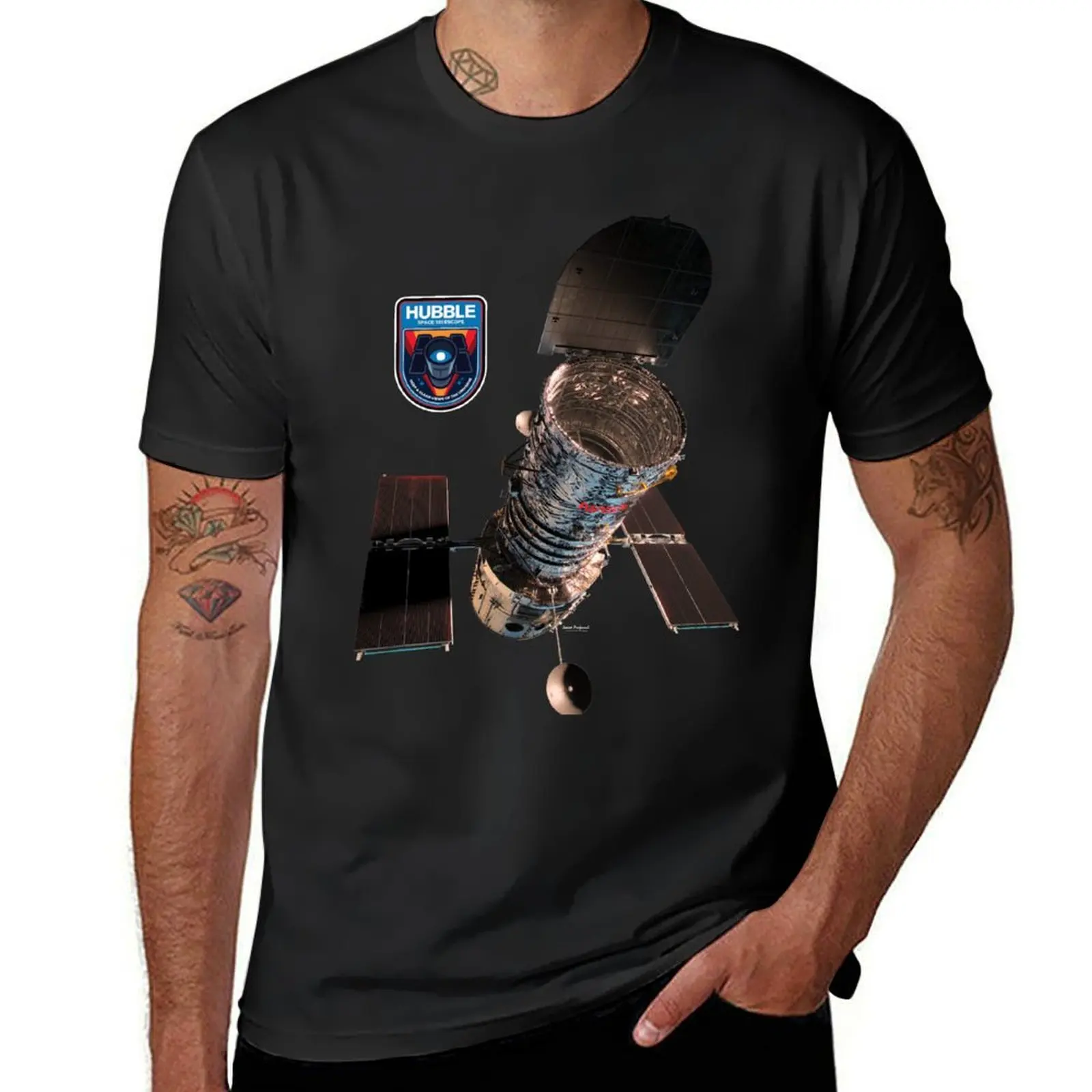 

Hubble Space Telescope T-Shirt oversizeds plus sizes summer clothes fitted t shirts for men