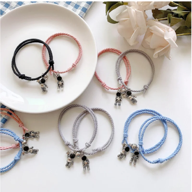 Two Magnets Attract Each Other, Couple's Head Rope, Girlfriend's Bracelet, Dual-purpose Hair Ring, Simple Style