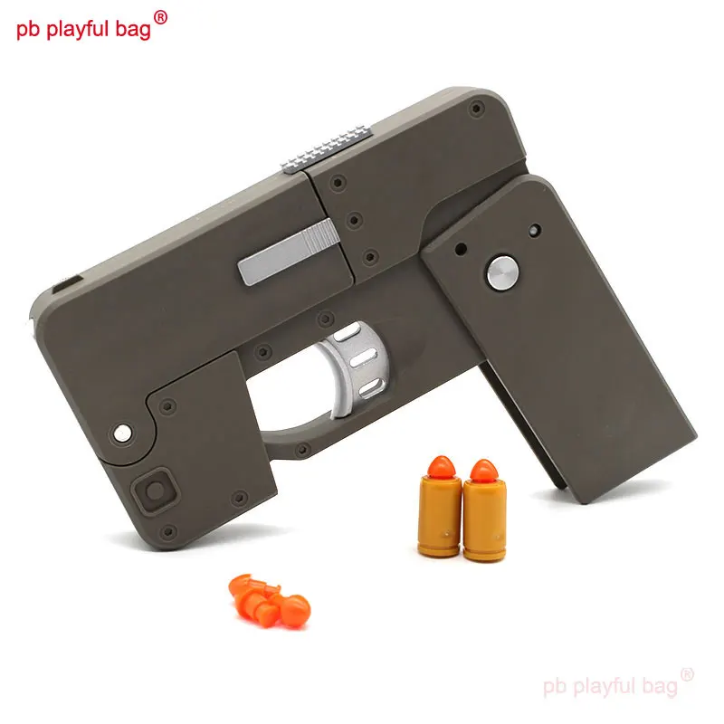 New Popular Entertainment Folding Mobile Phone Creative Deformation Folding Toy Gun Play Cool Phone 15 pro max 14 13 Gift IC380