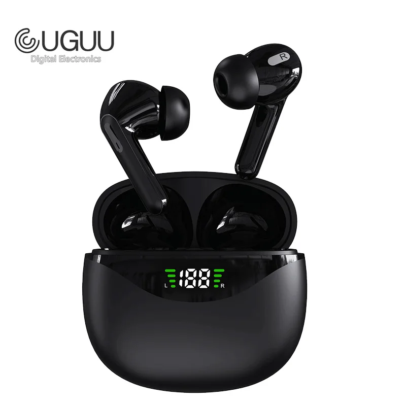 In-ear Bluetooth Earphones Sports Headphones Wireless Earbuds TWS Dual HD Microphone Headset LED Display Touch Gaming Earphones