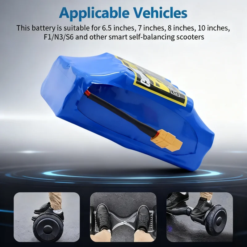 

Electric Unicycle Hoverboard Battery 36V 9800mAh 10S2P, CHETERDOLI New Li-ion Replacement Battery Pack for Self Balancing