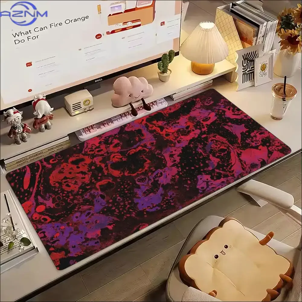 Vibrant Marble Splash Tie‑Dye Abstract Art Non‑Slip Rubber Mouse Pad For Accurate Mouse Control Gaming Laptop Desktop Work
