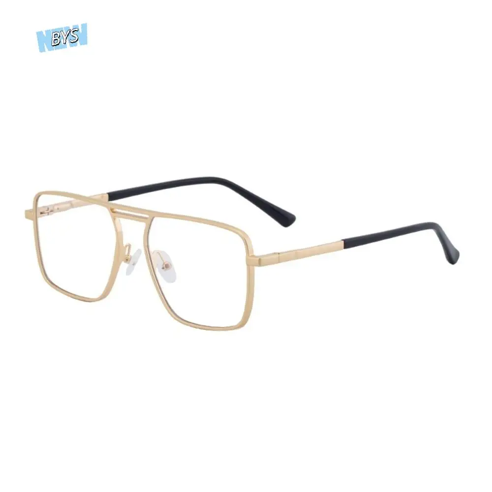 

Fashion Big Frame Square Sunglasses Punk Lightweight Double Beam Sun Glasses UV400 Alloy Men Eyewear Outdoor