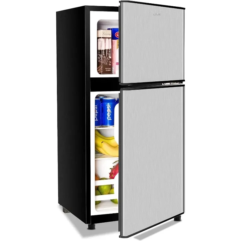 

Anukis Compact Refrigerator 3.5 Cu Ft 2 Door Mini Fridge with Freezer For Apartment, Dorm, Office, Family, Basement, Garage