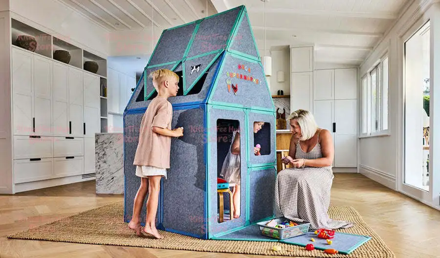Magnets for Construction Toys and Tent Toys Magnetic Panel Playhouse Large Set with Built-In
