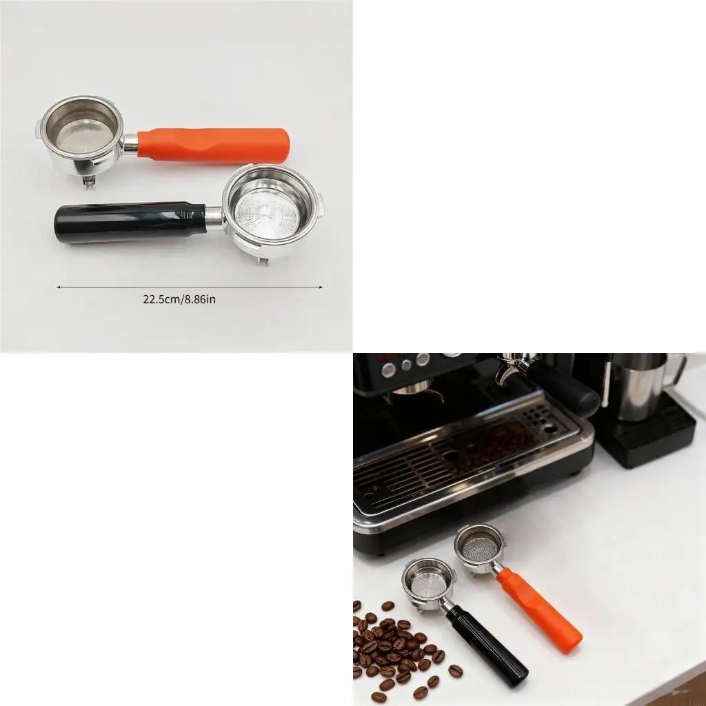 Practical Aluminum Alloy Reinforced 3 Ear Portafilter Replacement Handle Suitable for 58mm Coffee Machine Models