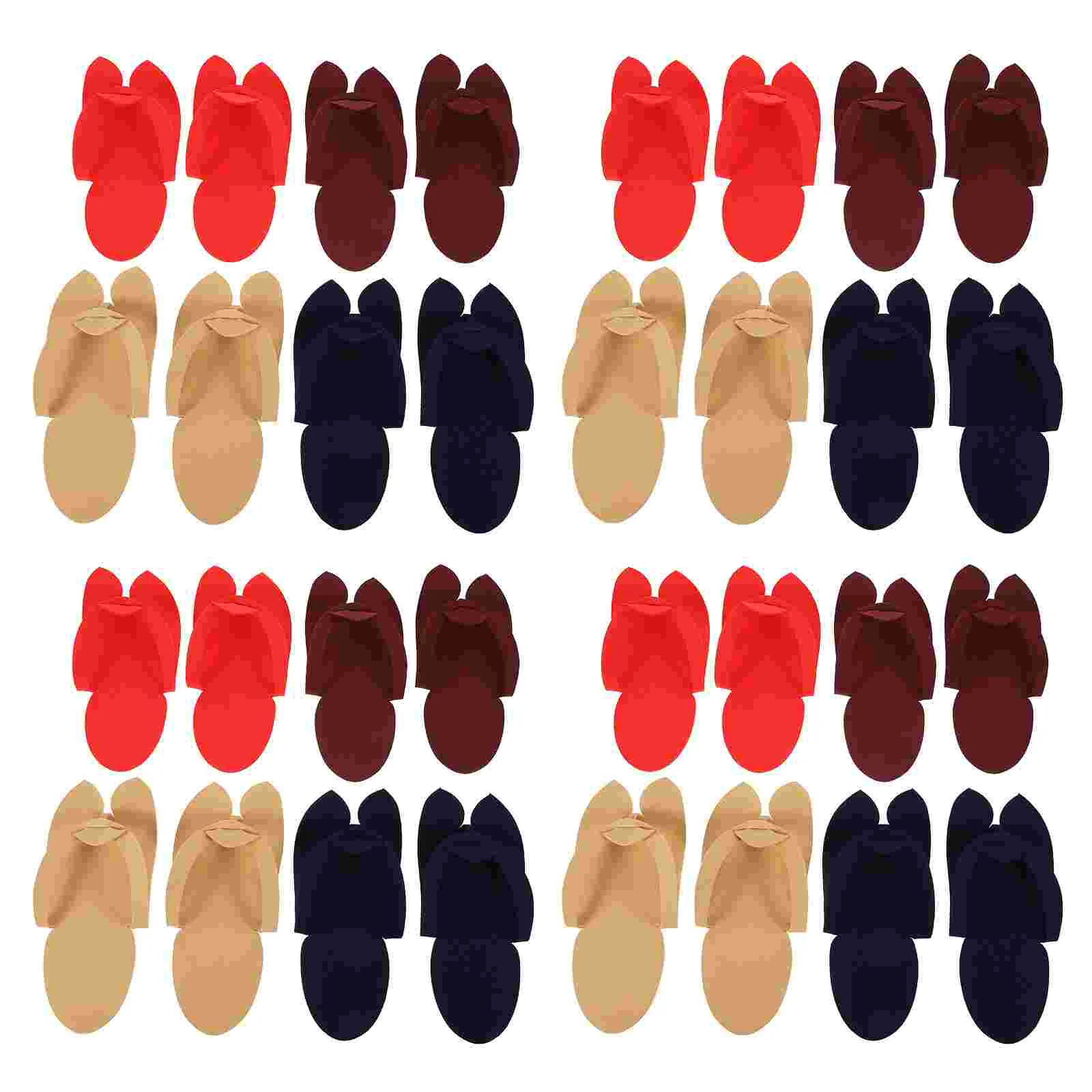 48 Pairs Travel Slippers Men Sandals Manicure Beach Party Eva Foam Single Use Mens