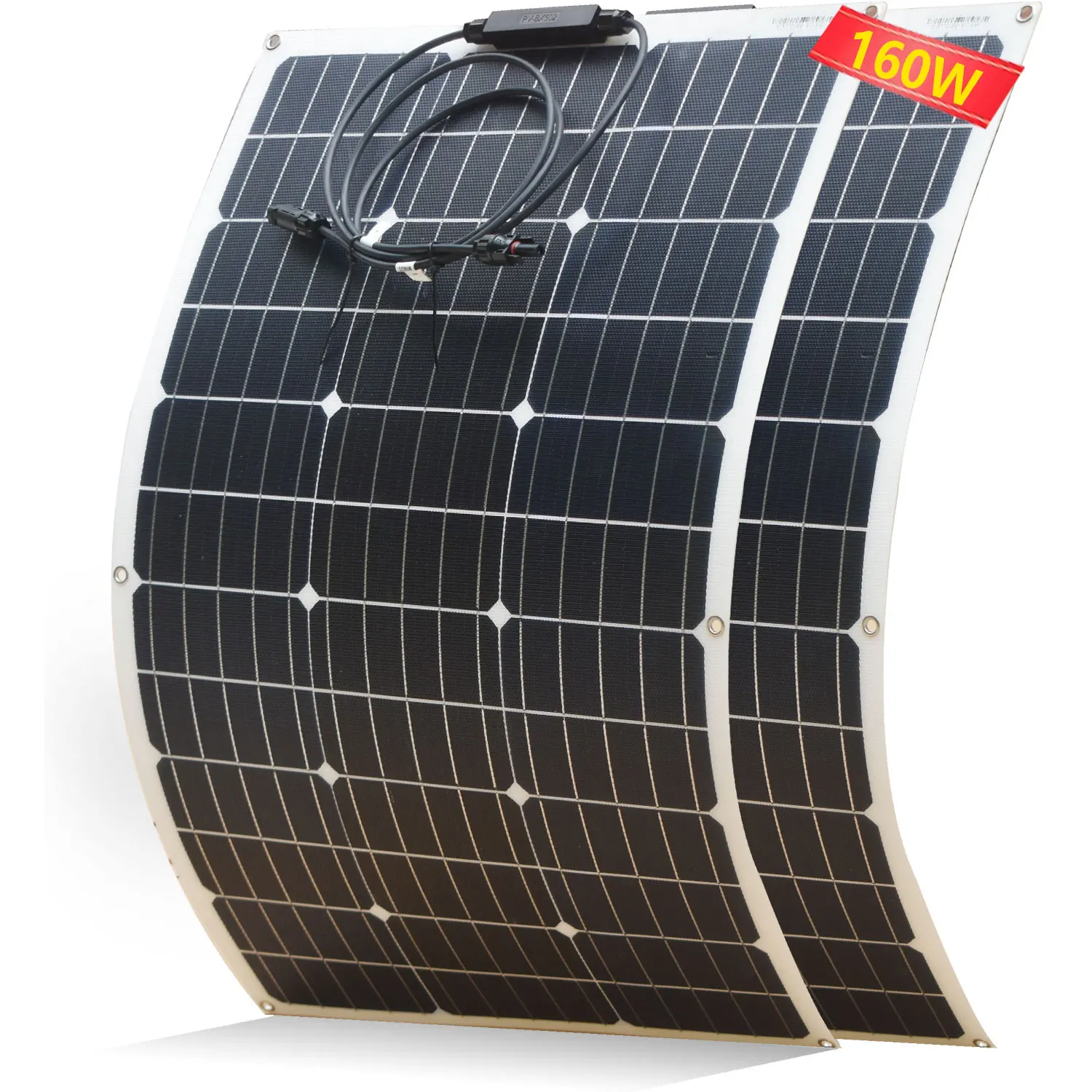 90W 180W 270W 360W ETFE Flexible Solar Panel Monocrystalline Solar Cell 1000 Watt Home System Kits RV Boat Car 18V Panel Solar