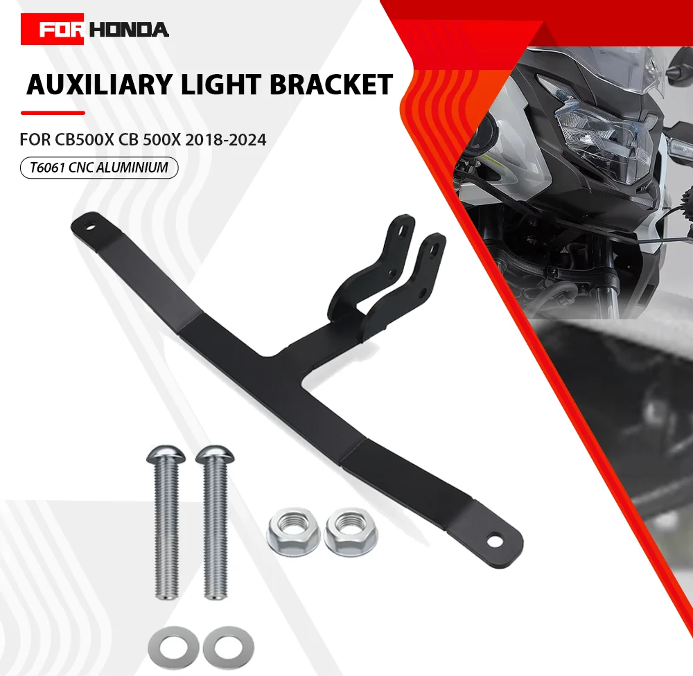 For Honda CB500X CB 500X 2018 2019 2020 2021 2022 2023 2024 Motorcycle LED Lights Bracket Auxiliary Lights Fog Lights Bracket