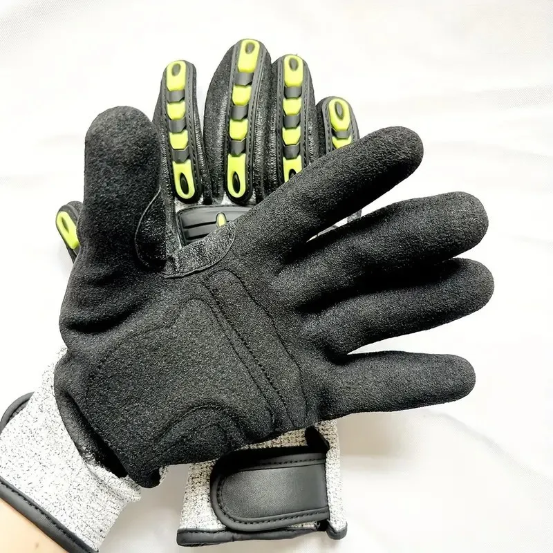Anti-smash Anti-collision and Impact Gloves Grade 5 Anti-cut Stab-proof  Wear-resistant Professional Mechanical Protection