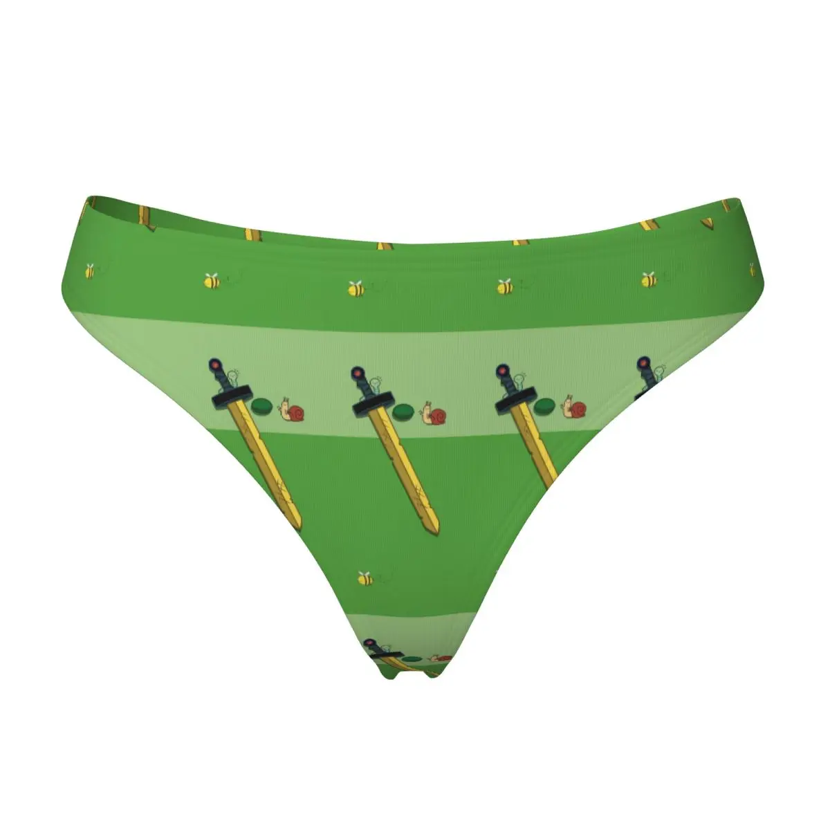 Custom Finn The Human Adventurer Backpack G-string Panties Breathable Women Stretch Thongs Comfort Underwear