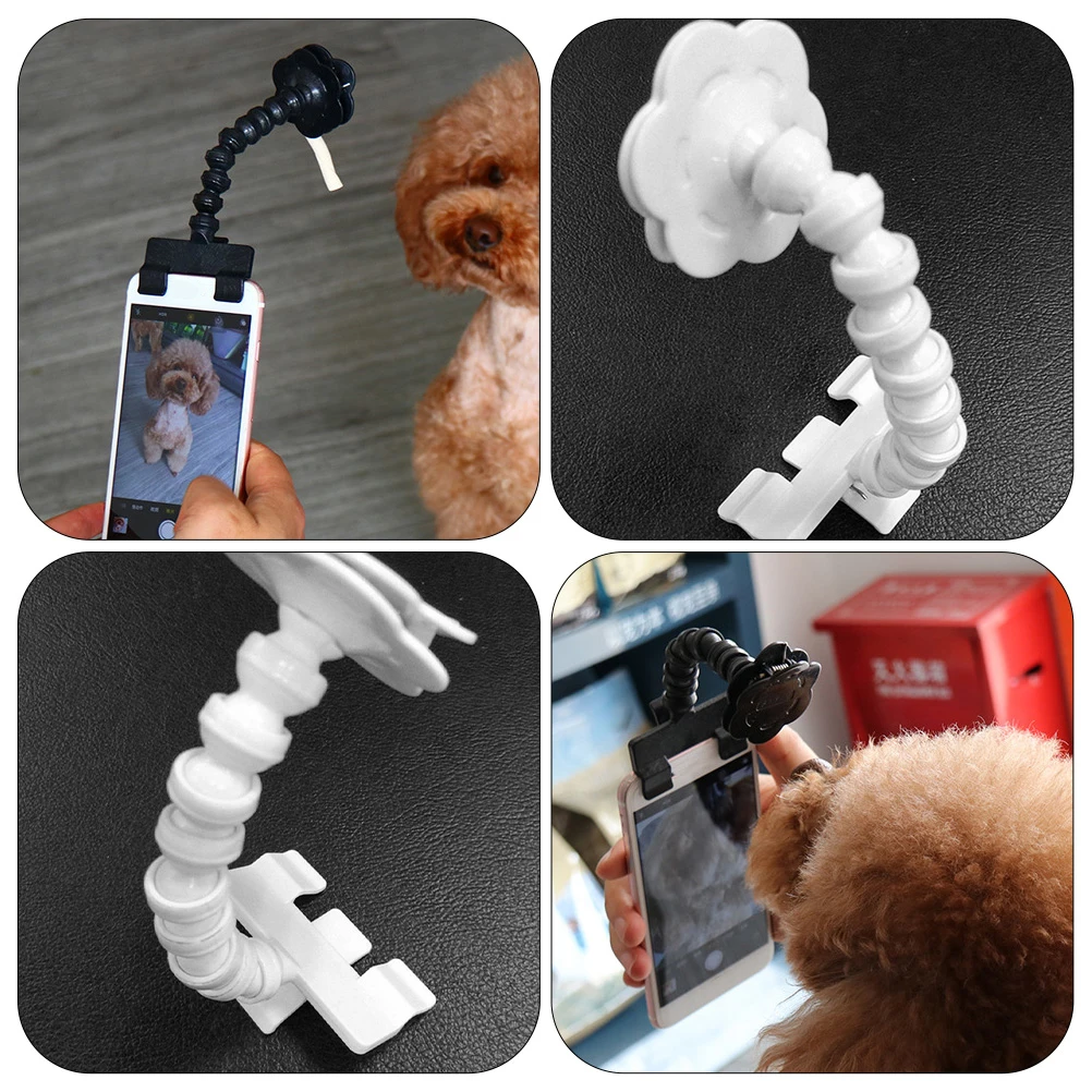 

2Pcs Sticks Flexible Neck Durable Dog Selfie Rods Smartphone Clip Pets Photography Tools Treat Holder