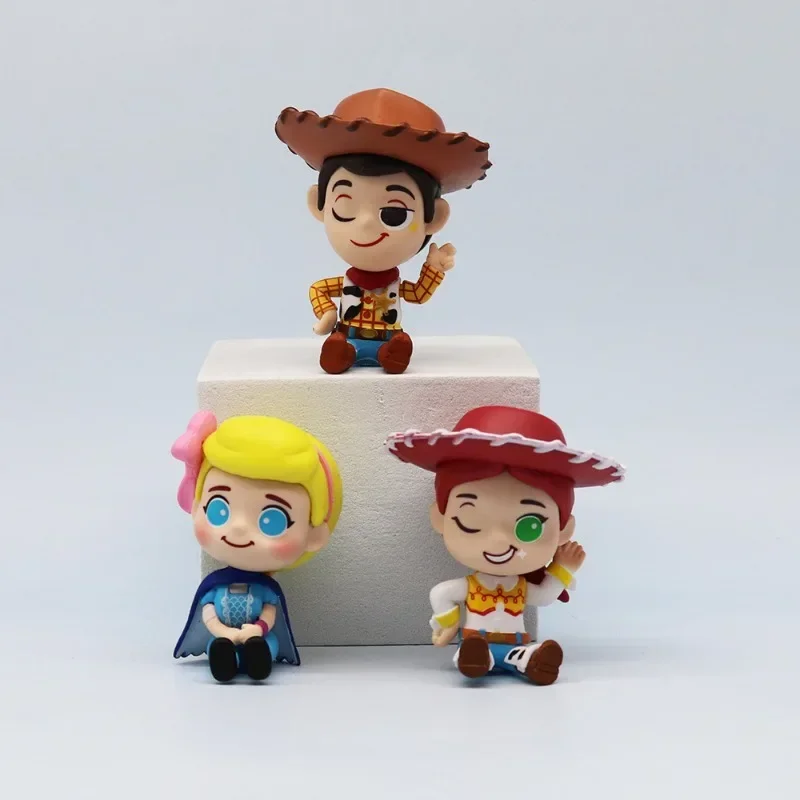 

7pcs/set Disney Toy Story Woody Buzz Lightyear Losto Jessie Movie Action Figure Collectible Model ornaments Birthday Gifts Toy