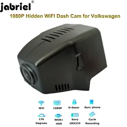 Jabriel Wifi Car Dvr for Volkswagen VW Passat Tiguan Touran Atlas Caddy B6 B7 B8 Mk2 2015 2016 2017 2018 2019 Dash Cam Camera
