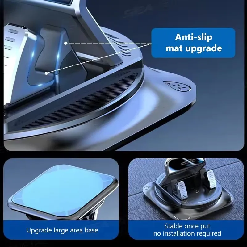 2026 new Car Phone Mount Anti Slip Silicone Dashboard Phone Holder 360-Degree Free Rotation Universal Head-Up Navigation Holder view 6