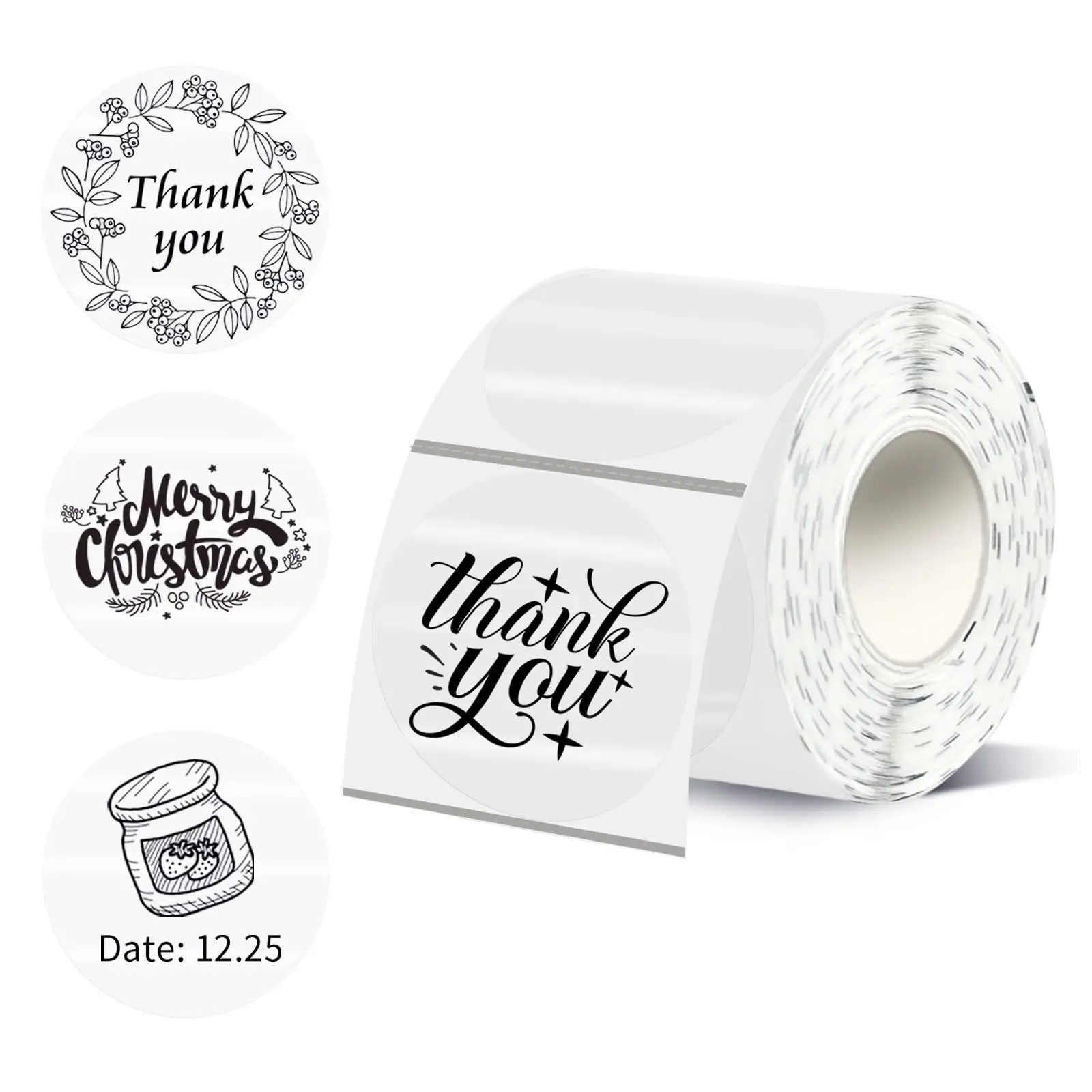 [Thermal Labels] 2 inch Multi-Purpose Self-Adhesive Round Thermal Labels | Compatible with Desktop Printers