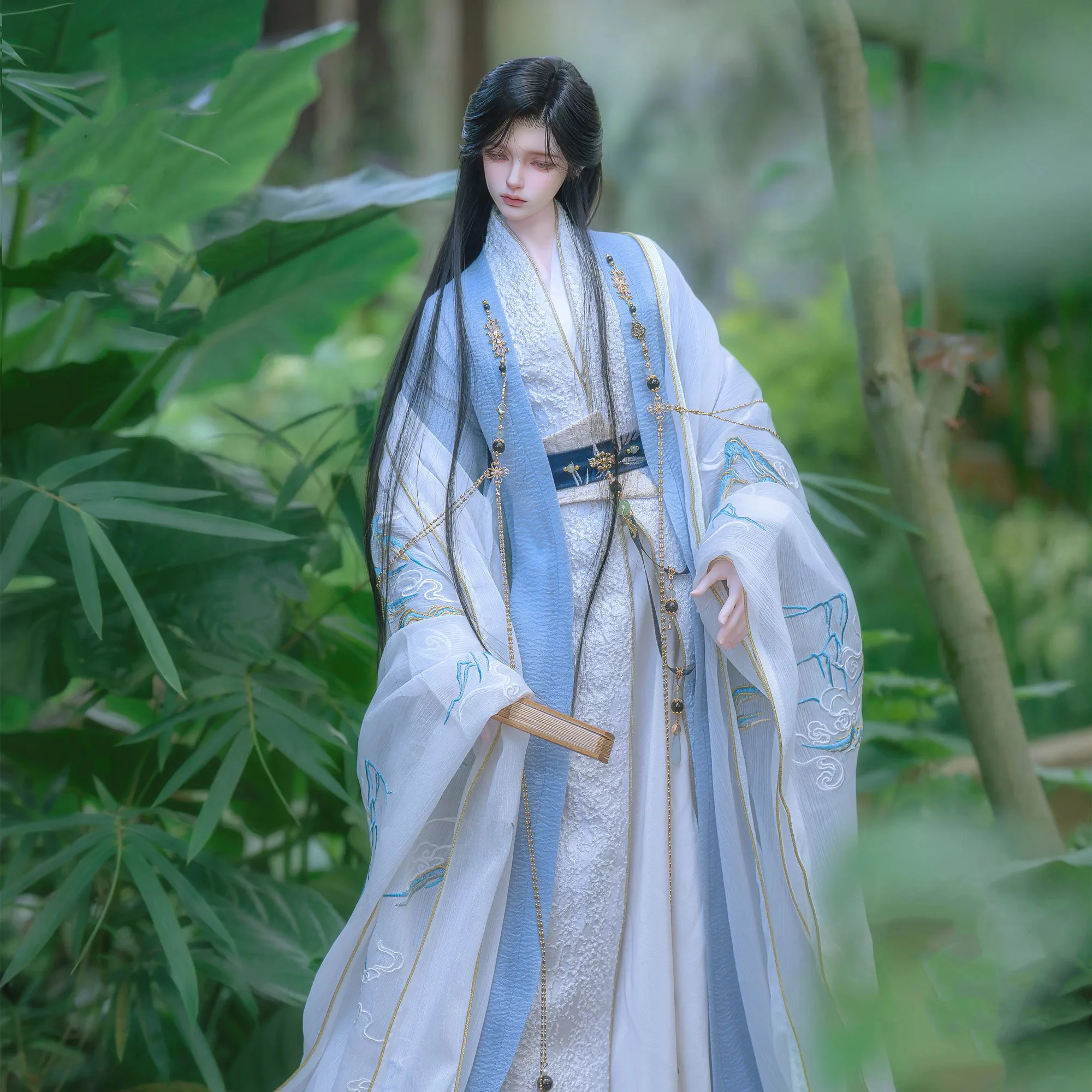 1/3 BJD Hanfu Ancient Costume Robe Dress Warrior Outfit For POPO68 Longhun73 SSDF ID75 Strong Uncle Doll Accessories A1600