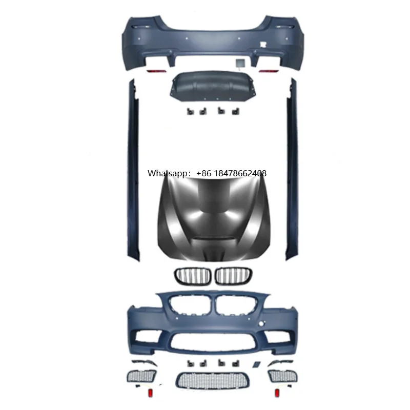 

Car Bumpers for 5 Series F10 F18 Upgrade M5 520 525 530Li 540 Body Kit Front Bumper Rear Bumper Side Skirts Fender 2011-2017