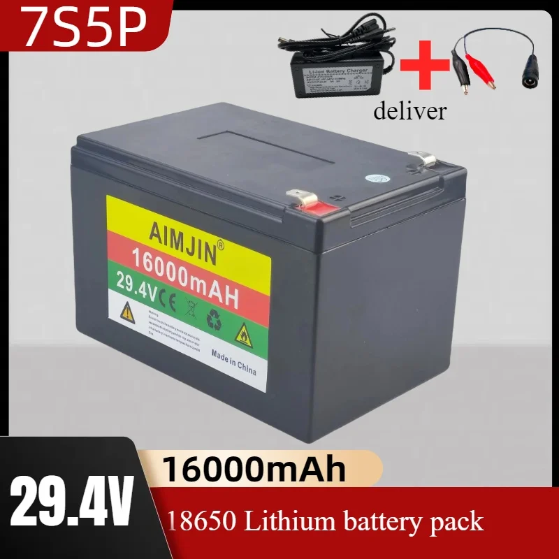 

100% New 7s5p Power Battery 24V 16ah Battery Pack 500W 29.4V 16000mah Wheelchair Lithium-Ion Battery Can Be Pur