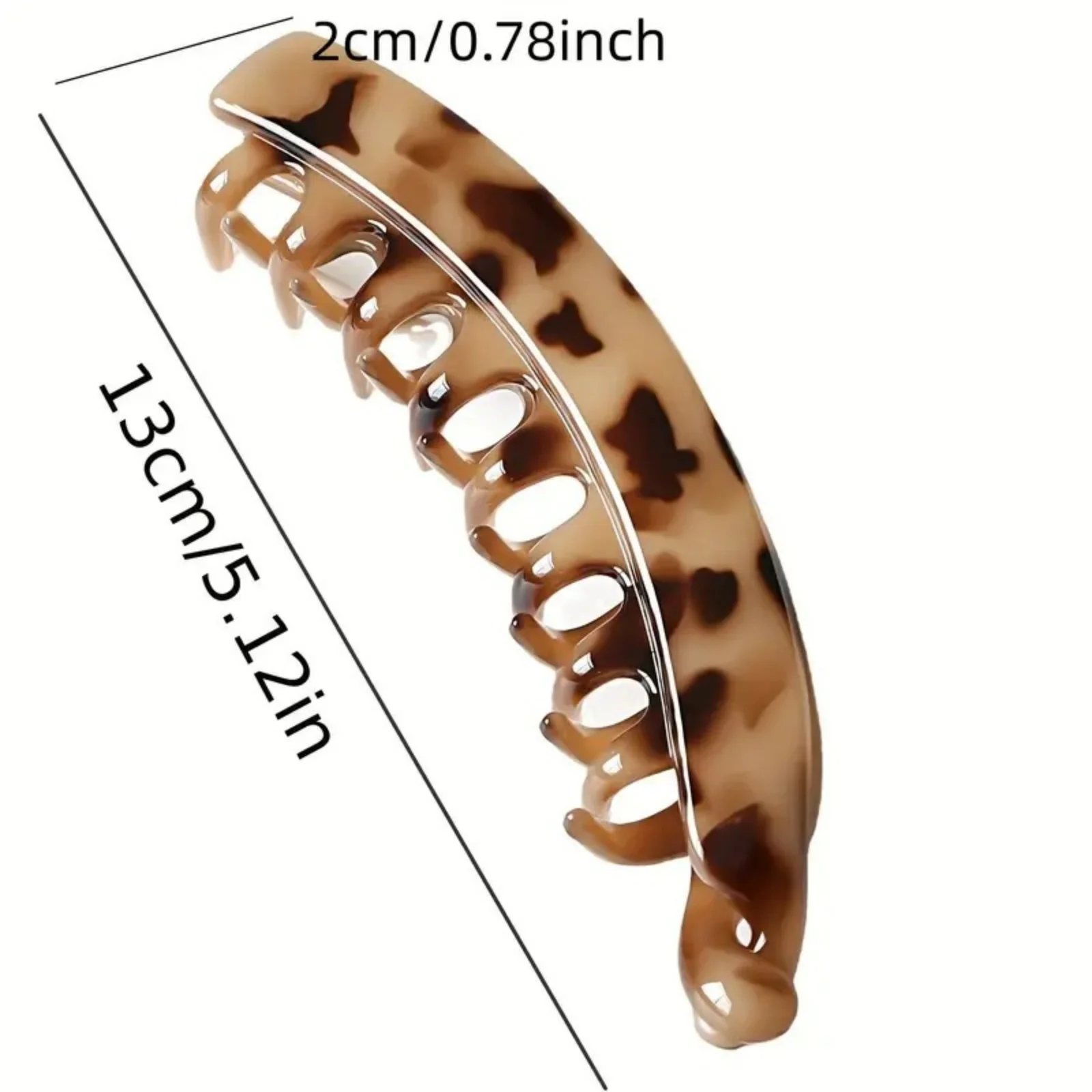 1PC　Tortoiseshell - Patterned Hair Combs : Stylish and Durable Hair Accessories for Securing Ponytails, Ideal for All Hair Types