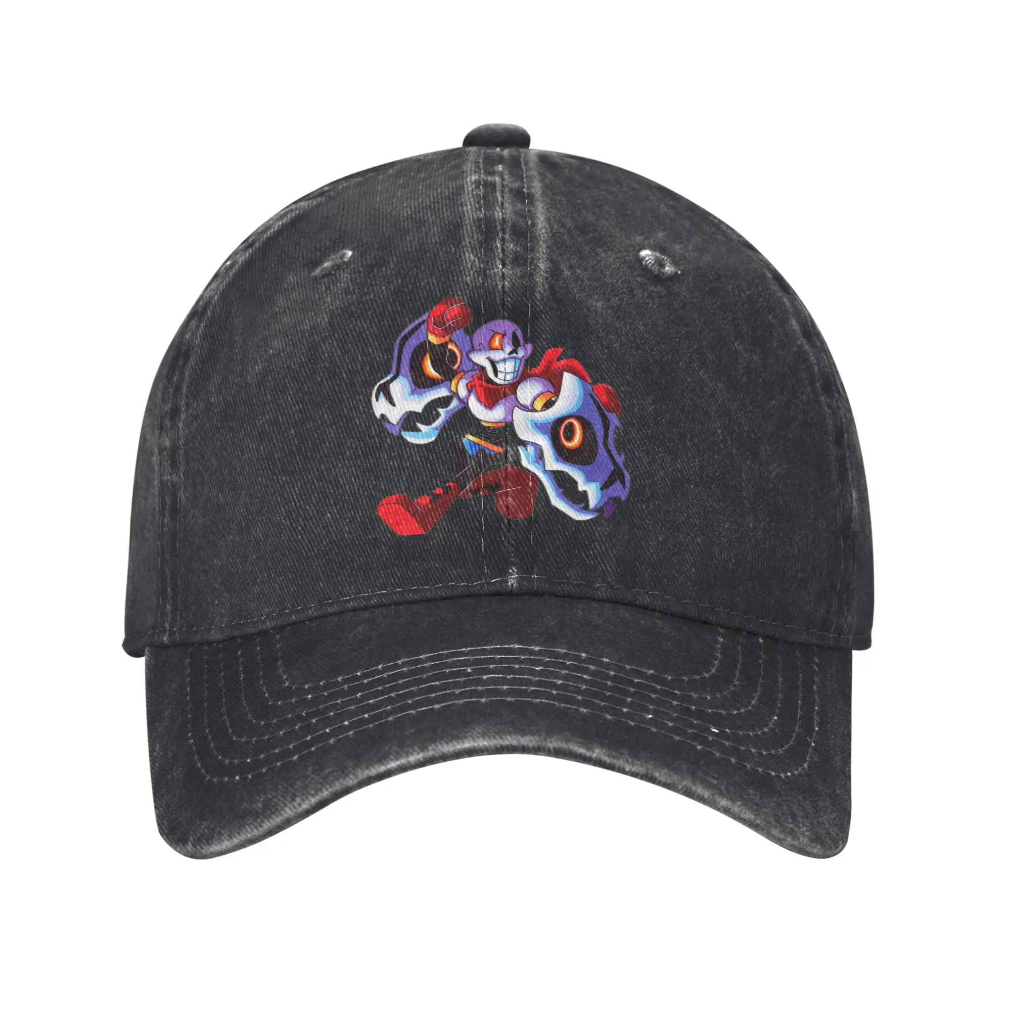 Undertales Papyrus and Gaster Blasters Baseball Caps Distressed Denim Washed  Snapback Hat Unisex Summer Adjustable Caps Hat