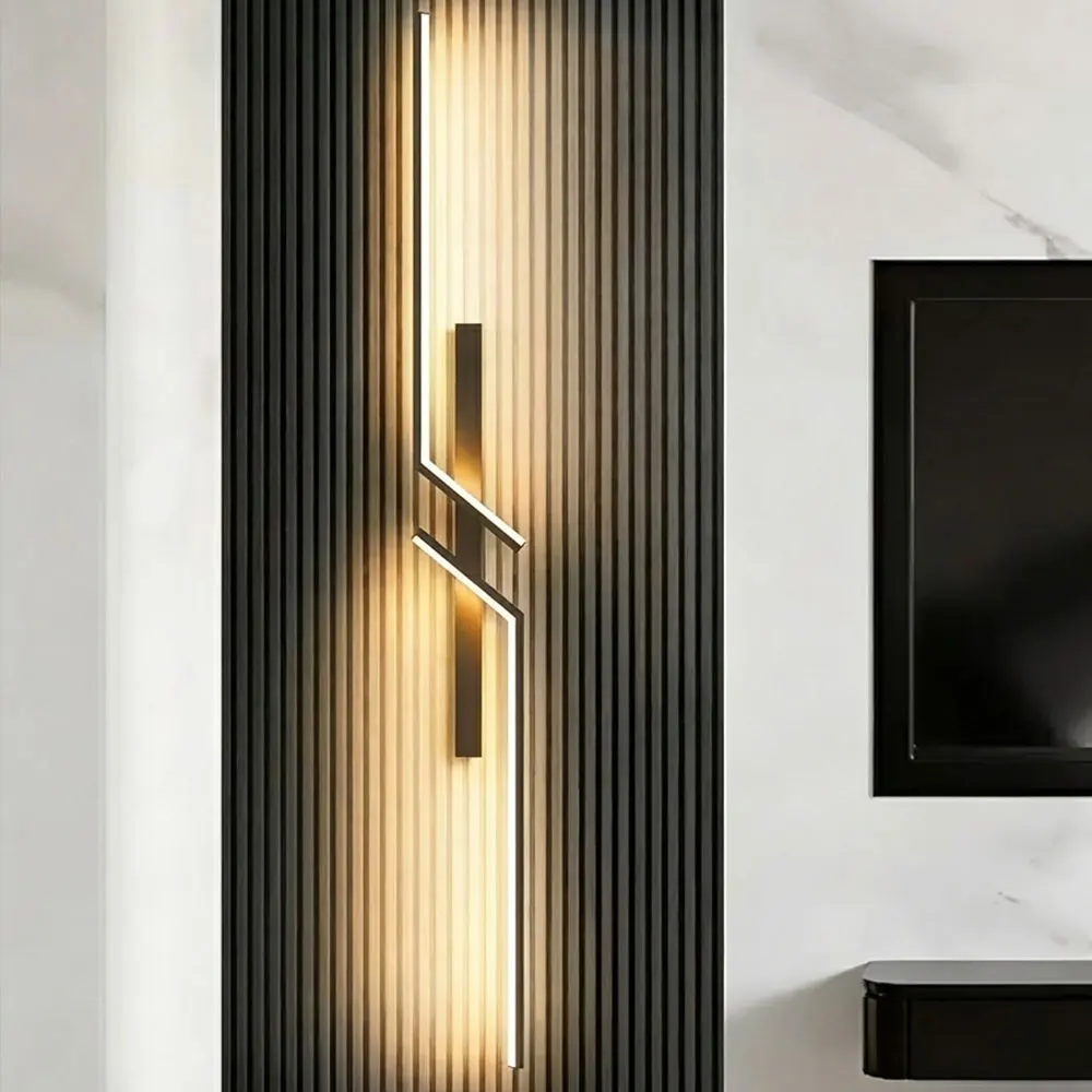 Image of Moderne LED-Wandleuchte für Hotel-Lobby, Wohnzimmer, Sofa-Hintergrundbeleuchtung, Schlafzimmer, Nachttisch, Innenbeleuchtung, Dekorative Beleuchtungseinrichtung