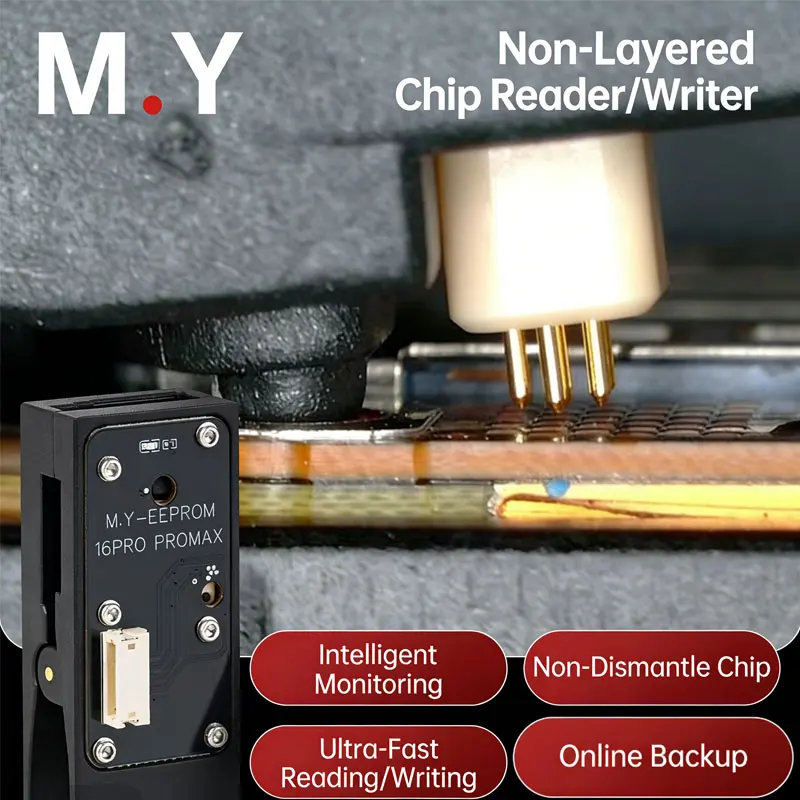 

YCS M.Y-4001 Charging IC EEProm Programmer Chip Non-Disassembly Testing Instrument for iPhone 15-16 Series Chip Data Repair