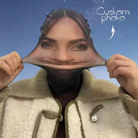 1pc Customized Photo Funny Headgear, Role-Playing Accessories, Party/Festival/Halloween Mask Decoration (Upload Facial Photo)