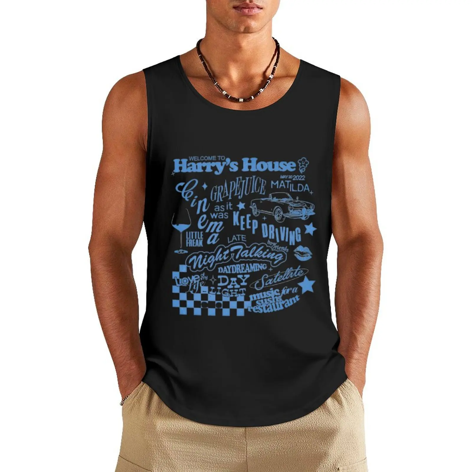 

Harry's House Tank Top Men's gym clothing anime gym t-shirt Men's