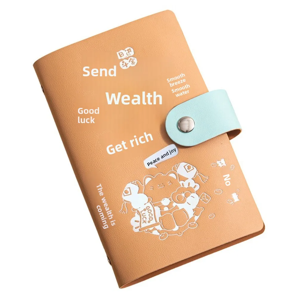 Save Money 100 Envelopes Money Saving Challenge Waterproof Reusable Mini Binder Savings Challenge PU Savings Challenges Book