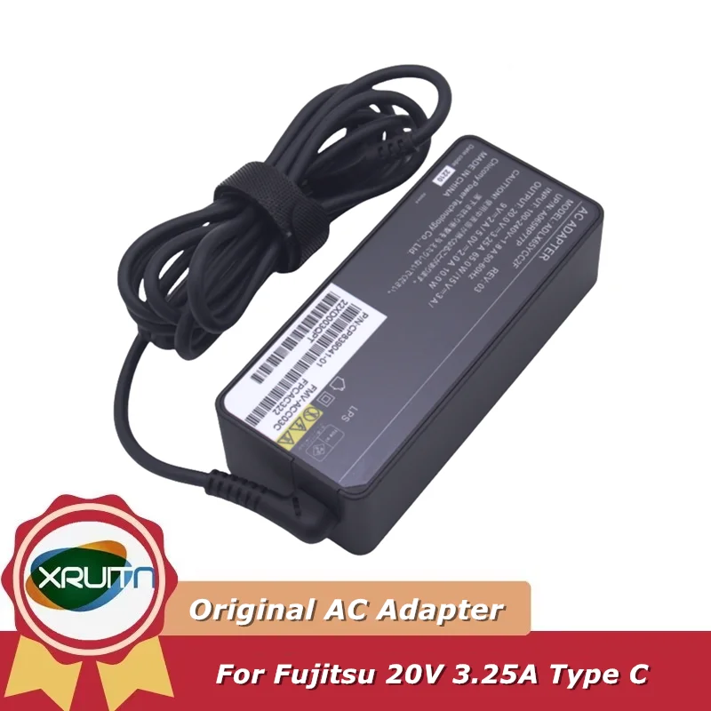 

Original ADLX65YCC2F 65W 20V 3.25A USB-C Type C AC Adapter Charger for Fujitsu Power Supply FMV-ACC02A (FPCAC316) LIFEBOOK