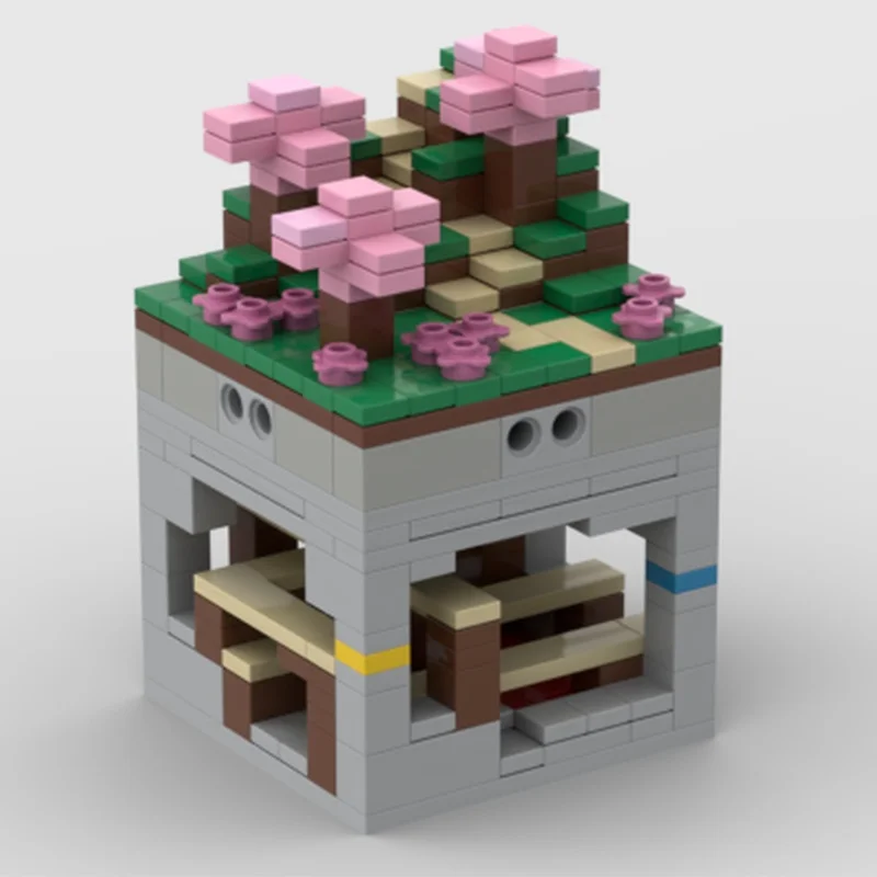 142 قطعة MOC Mini World Mineshaft بلدي العالم نموذج اللبنات لعبة الهندسة المعمارية لتقوم بها بنفسك هدايا عيد الميلاد التعليم الطوب عيد ميلاد