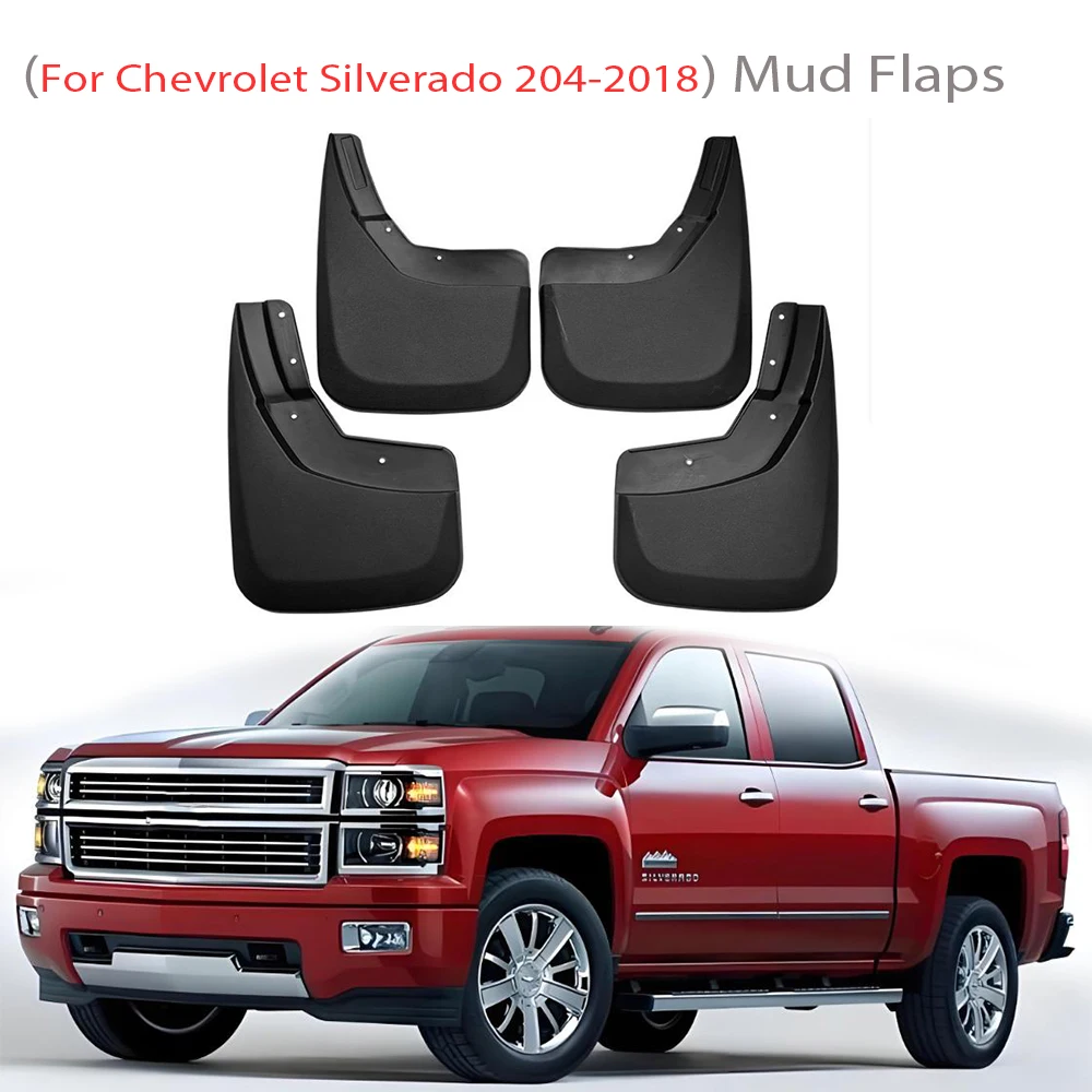 

for Chevrolet Silverado GMC Sierra 2014 2015 2016 2017 2018 Mudguards Front Rear Wheels Fender Flare Mudflap Splash Accessories