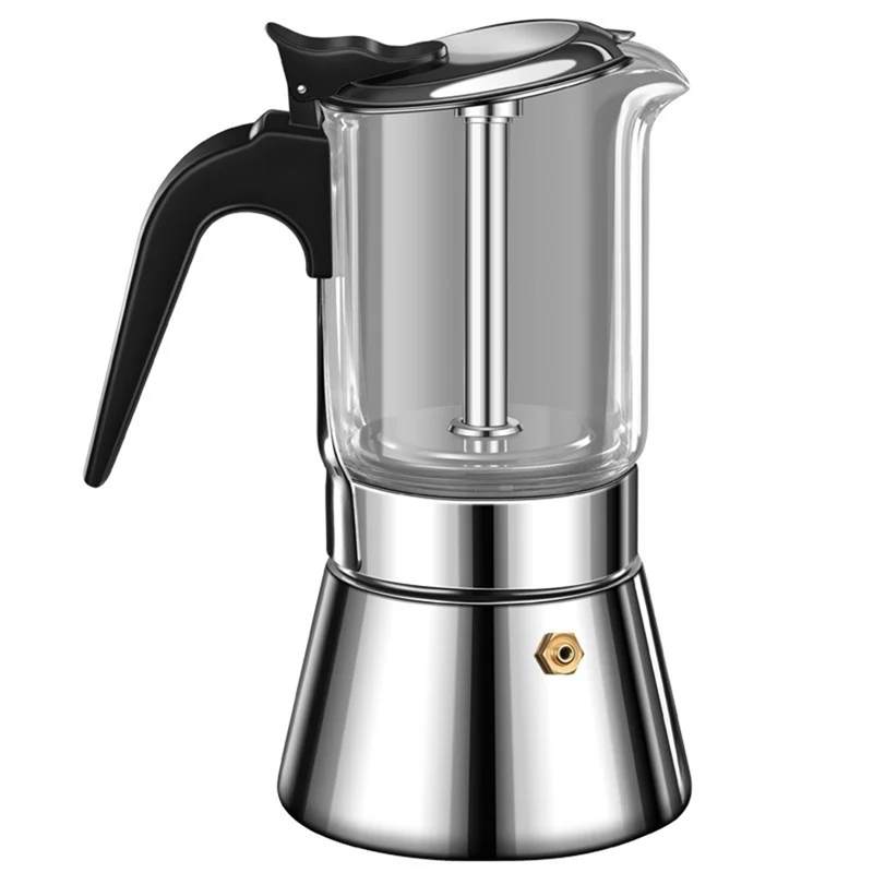 A69m-válvula dupla moka pote 160ml portátil fermentação fria válvula dupla moka pote de extração de café expresso máquina de café expresso