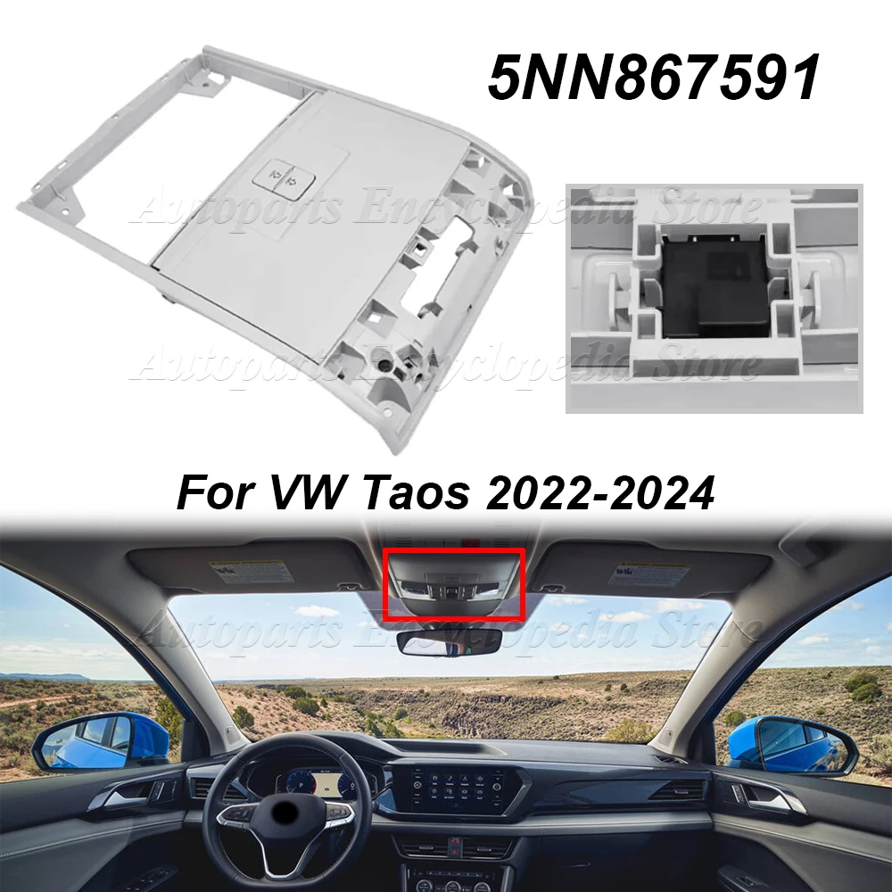 Car Sunroof Bezel Assembly Overhead Console 5NN867591 For VW Taos 2022- 2024 Tiguan 2018- 2024 Auto Accessories