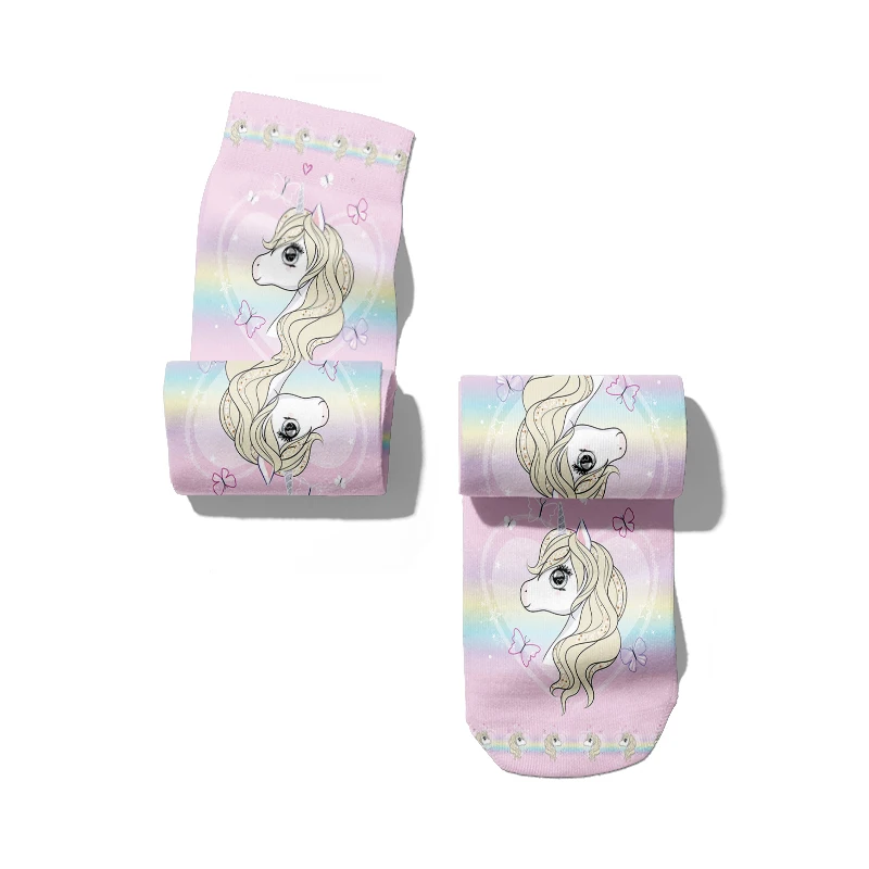 Colorful Candy Color Girly Print Ladies Long Socks Harajuku Fashion Creative Middle Tube Socks Cute Charming Party Gift Socks