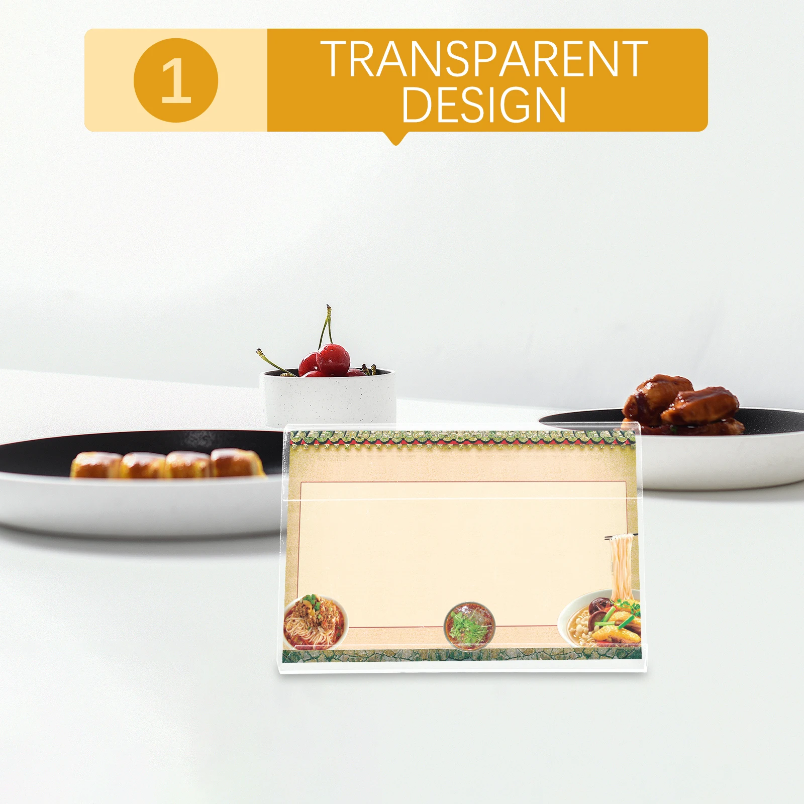 

20 Pcs Acrylic Table Card Shelf Label Holders Clear Supermarket Display Signs Merchandise Tag Desktop