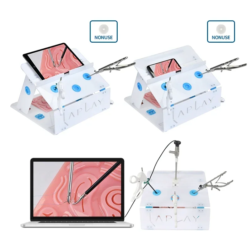 Laparoscopic training box set Laparoscopic simulator Foldable box with endoscope camera
