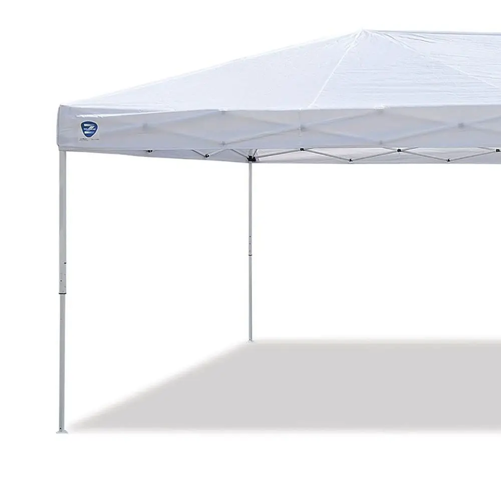 

20 x 10 Foot Everest Instant Canopy Camping Outdoor Patio Shelter with Reliable Stakes, Steel Frame, and Rolling Bag, White