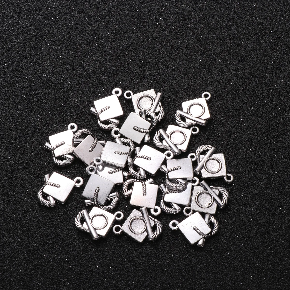 

40 Pcs Graduation Cap Accessories Charm Pendant Jewelry Making Pendants DIY Charms Hat