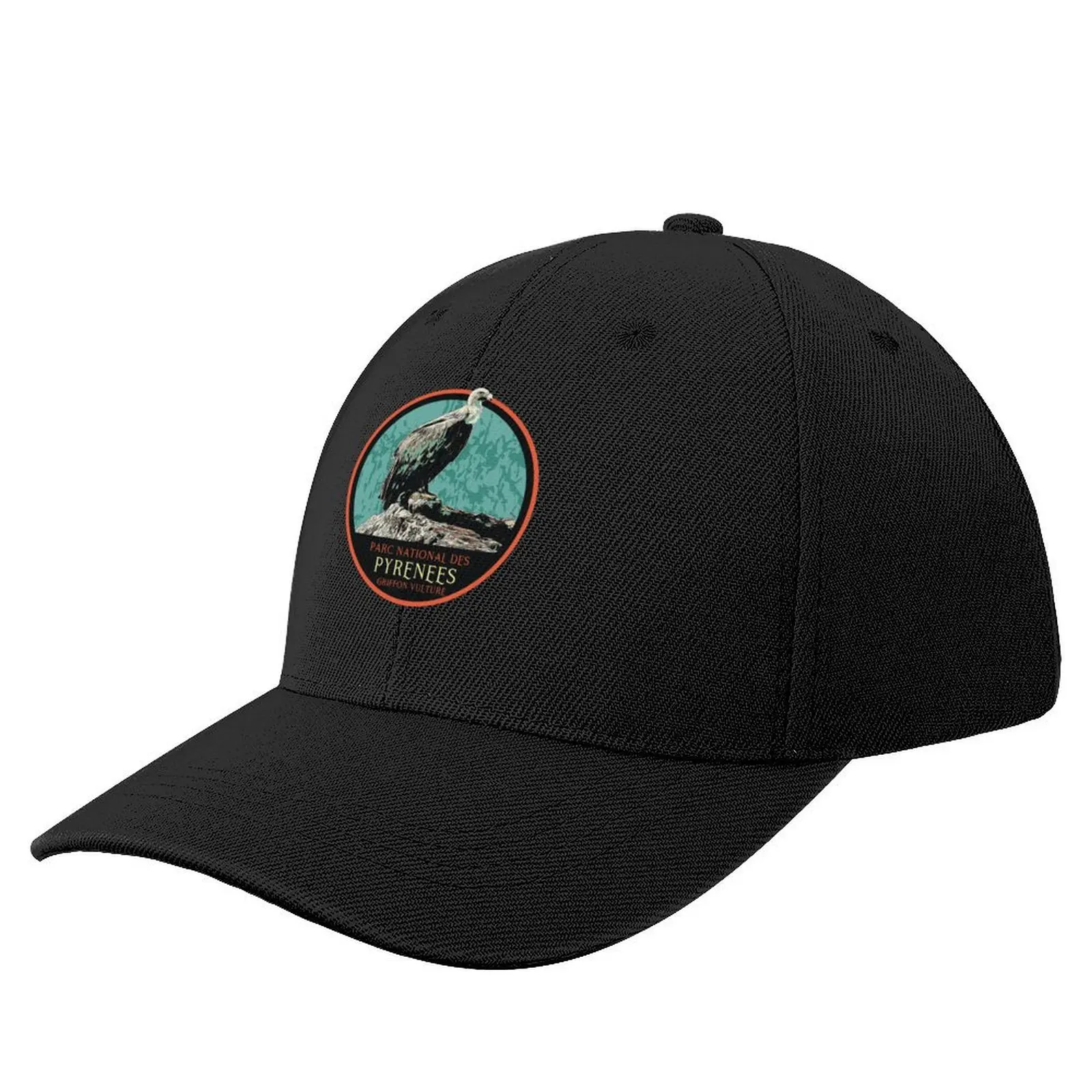 

Pyrénées national park France, Europe hiking, vintage travel decal, european vulture Baseball Cap Vintage Men's Hats Women's