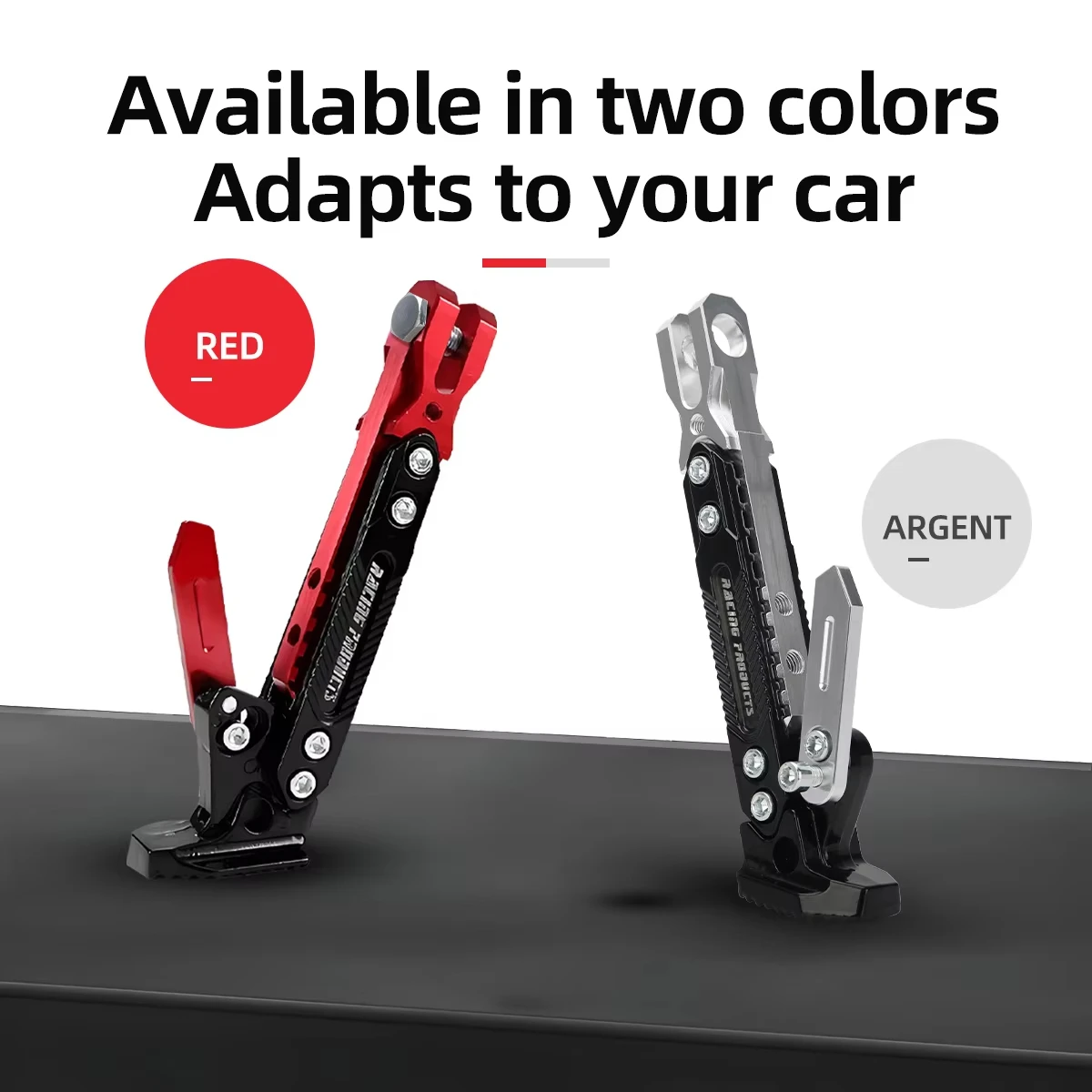 

CNC Adjustable Motorcycle Side Stand Kickstand Parking Support Bracket for Electric Motorbike Scooter Moped Motocross Accessorie